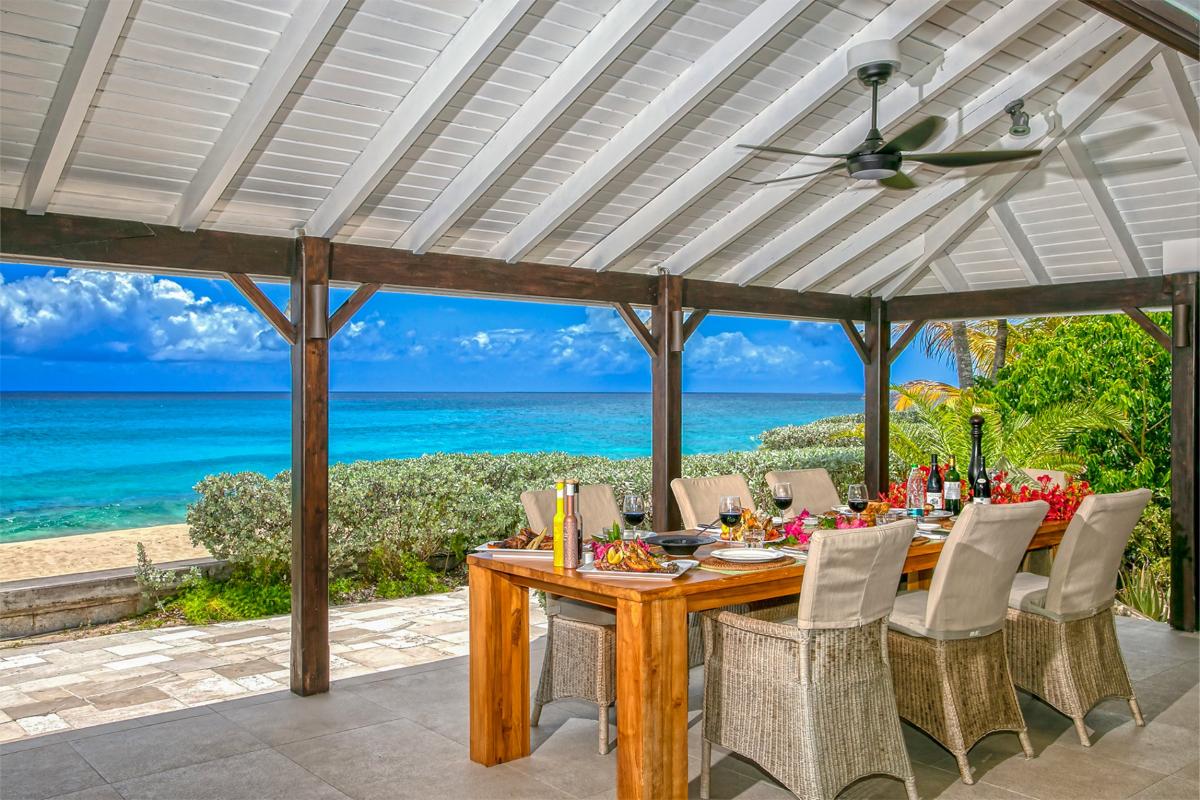 Villa rental St Martin - Outdoor dining